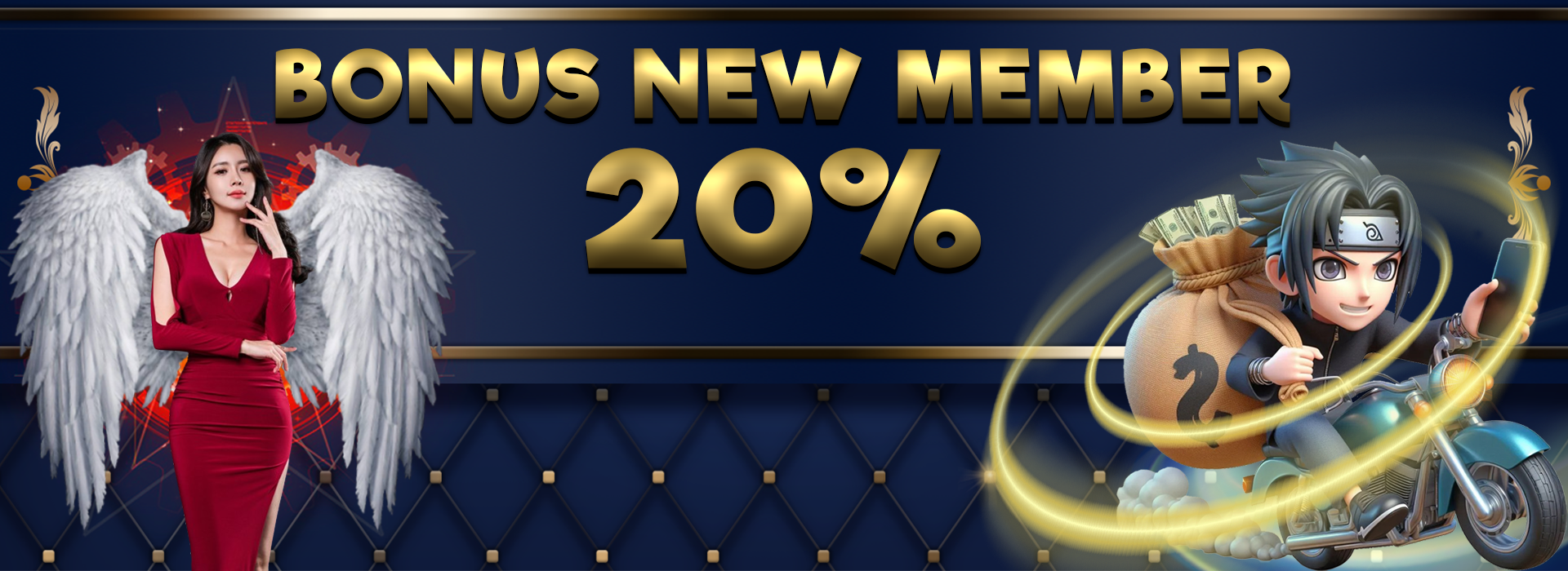 Bonus New Member 20 %